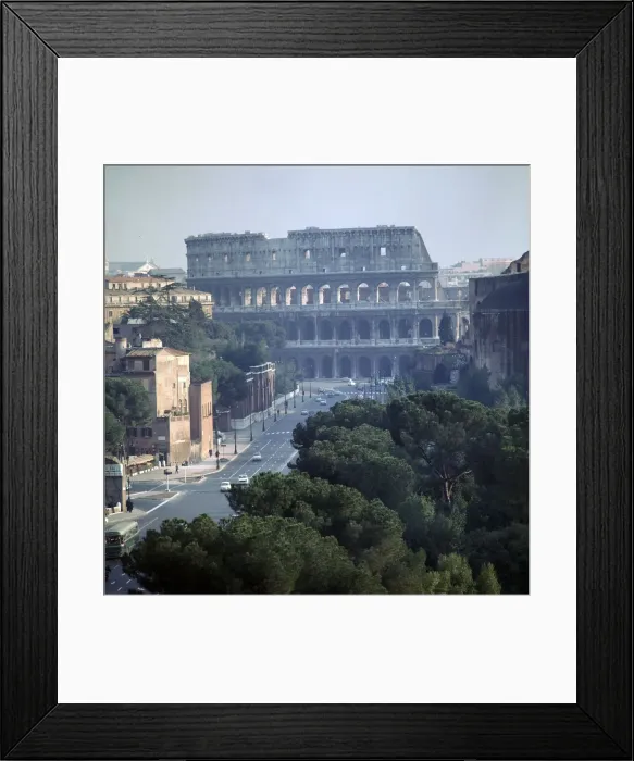 Framed Print : View of the Colosseum from the Victor Emmanuel II monument, 1st century Framed Print : View of the Colosseum from the Victor Emmanuel II monument, 1st century