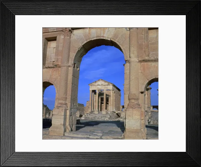 Framed Print : The Roman capitol of Sbeitla, 1st century Framed Print : The Roman capitol of Sbeitla, 1st century
