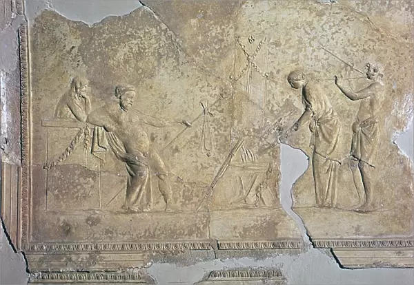 Roman stucco of Dionysiac rites, 1st century BC