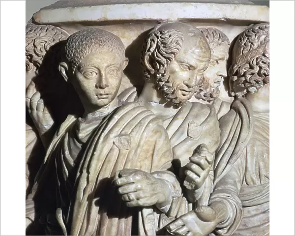 Roman sarcophagus, possibly of the Roman Emperor Gordian II, 3rd century BC