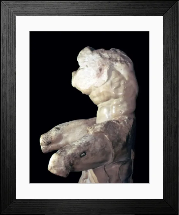 Framed Print : Torso of Hercules Belvedere, 2nd century. Artist: Apollonios Son of Nestor Framed Print : Torso of Hercules Belvedere, 2nd century. Artist: Apollonios Son of Nestor