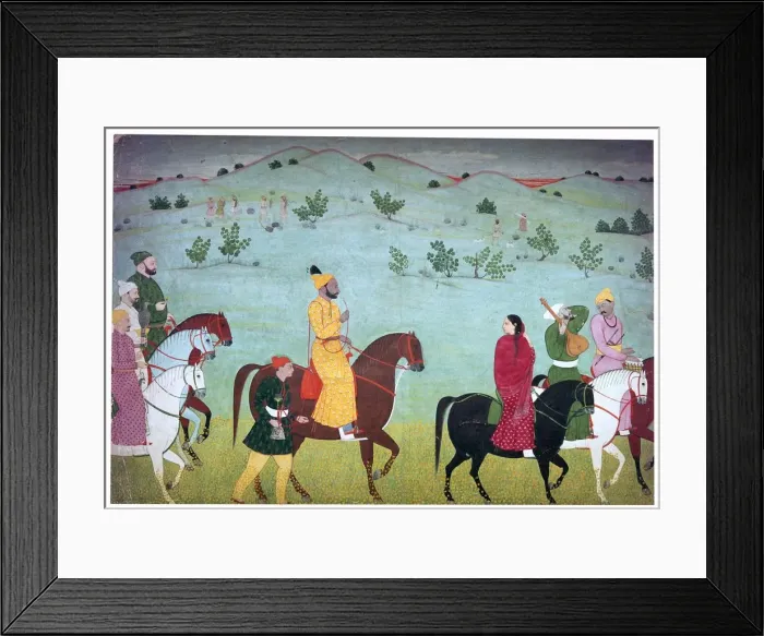Framed Print : Painting of Mian Mukund Dev of Jasrota, 18th century Framed Print : Painting of Mian Mukund Dev of Jasrota, 18th century