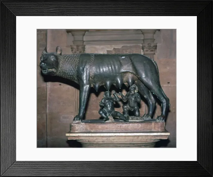Framed Print : An Etruscan statue, The Capitoline Wolf Framed Print : An Etruscan statue, The Capitoline Wolf