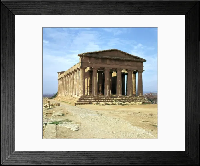Framed Print : The temple of Concord on Sicily, 5th century Framed Print : The temple of Concord on Sicily, 5th century