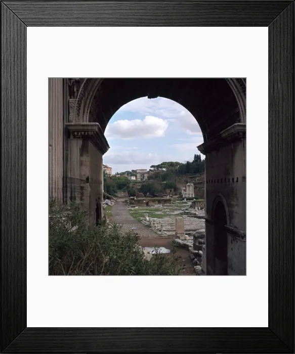 Framed Print : The Roman forum and Arch of Septimus Severus, 3rd century Framed Print : The Roman forum and Arch of Septimus Severus, 3rd century