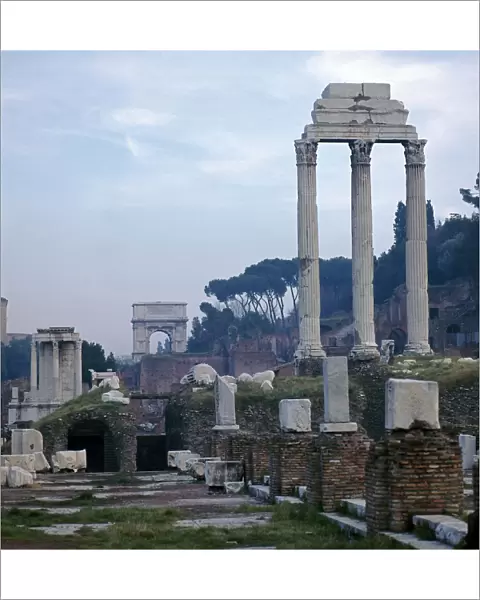 The Roman forum in the evening, 5th century BC