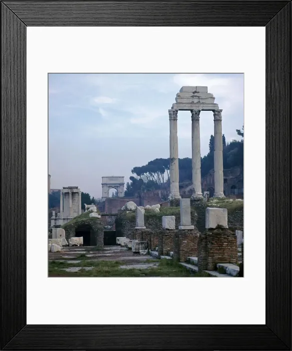 Framed Print : The Roman forum in the evening, 5th century BC Framed Print : The Roman forum in the evening, 5th century BC
