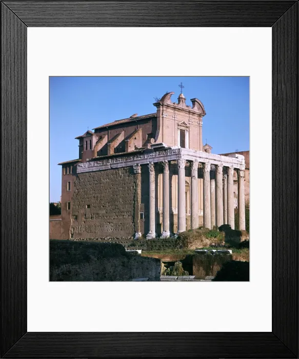 Framed Print : Temple of Antoninus and Faustina, 2nd century Framed Print : Temple of Antoninus and Faustina, 2nd century