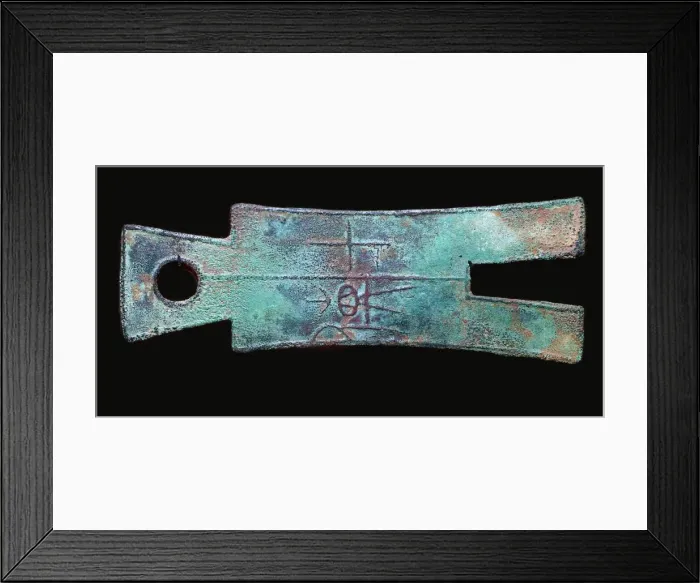 Framed Print : Chinese bronze money, 1st century Framed Print : Chinese bronze money, 1st century