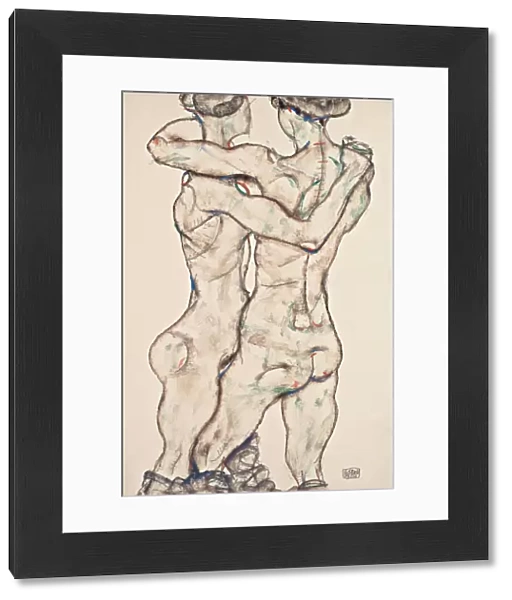 Naked Girls Embracing, 1914. Artist: Schiele, Egon (1890?1918)