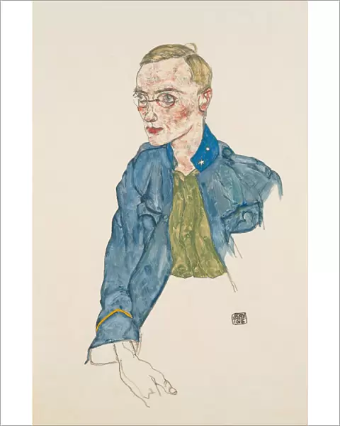 One-Year Volunteer Lance-Corporal, 1916. Artist: Schiele, Egon (1890?1918)