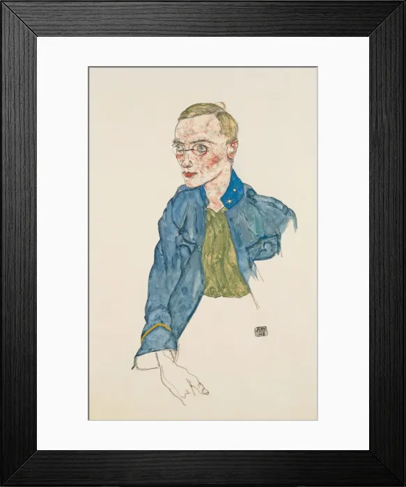 Framed Print : One-Year Volunteer Lance-Corporal, 1916. Artist: Schiele, Egon (1890?1918) Framed Print : One-Year Volunteer Lance-Corporal, 1916. Artist: Schiele, Egon (1890?1918)