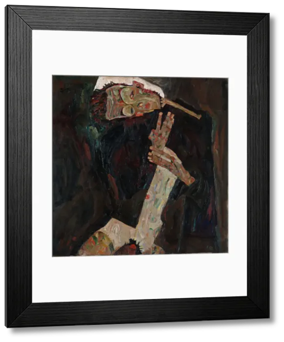 Framed Print : The Lyricist, 1911. Artist: Schiele, Egon (1890?1918) Framed Print : The Lyricist, 1911. Artist: Schiele, Egon (1890?1918)