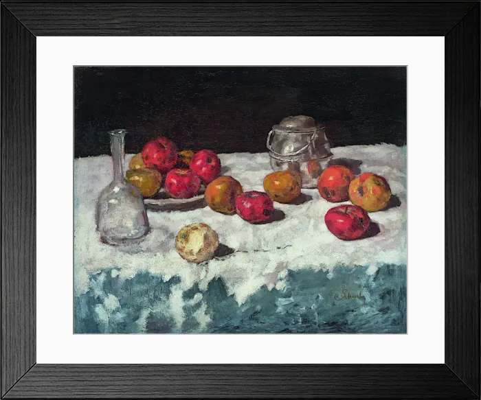 Framed Print : Still life with apples, 1889. Artist: Schuch, Carl (1846-1903) Framed Print : Still life with apples, 1889. Artist: Schuch, Carl (1846-1903)