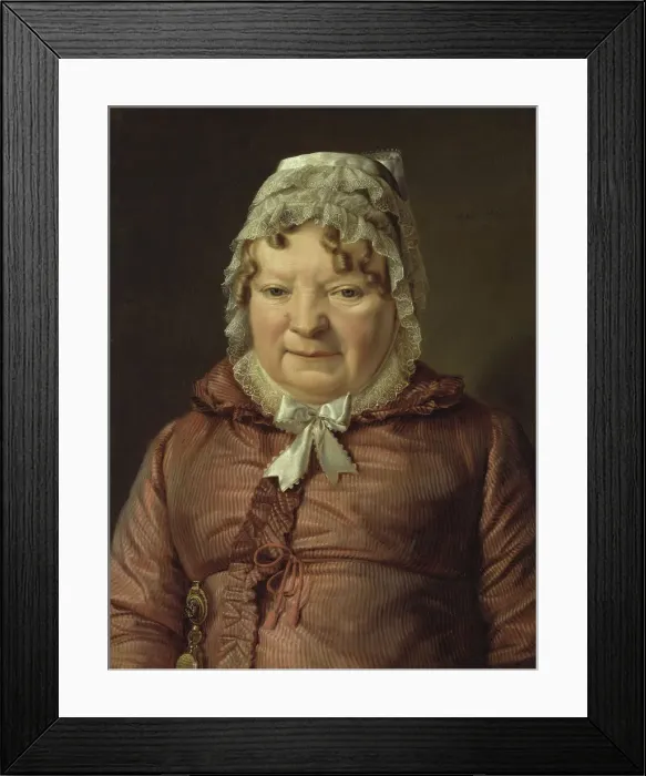 Framed Print : Portrait of the Mother of Captain von Stierle-Holzmeister, ca 1819. Artist: Waldmuller, Ferdinand Georg (1793-1865) Framed Print : Portrait of the Mother of Captain von Stierle-Holzmeister, ca 1819. Artist: Waldmuller, Ferdinand Georg (1793-1865)