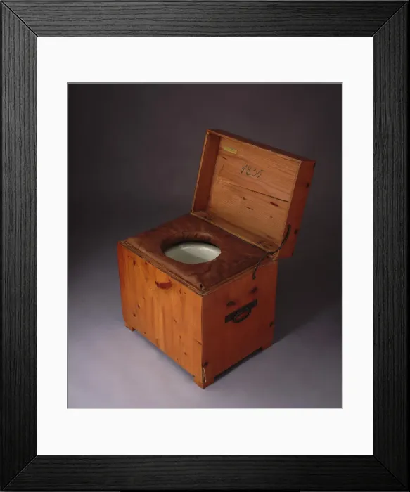 Framed Print : Close stool of Franz Joseph I of Austria. Artist: Anonymous Framed Print : Close stool of Franz Joseph I of Austria. Artist: Anonymous