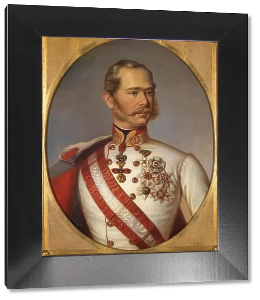 Portrait of Franz Joseph I of Austria, ca 1855. Artist: Anonymous