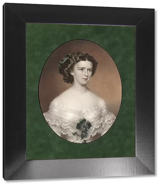 Portrait of Elisabeth of Bavaria, ca 1854. Artist: Anonymous