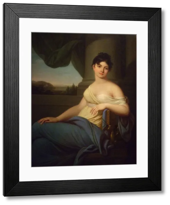 Framed Print : Portrait of Maria Antonovna Naryshkina, 1807. Artist: Grassi, Jozef (1757-1838) Framed Print : Portrait of Maria Antonovna Naryshkina, 1807. Artist: Grassi, Jozef (1757-1838)