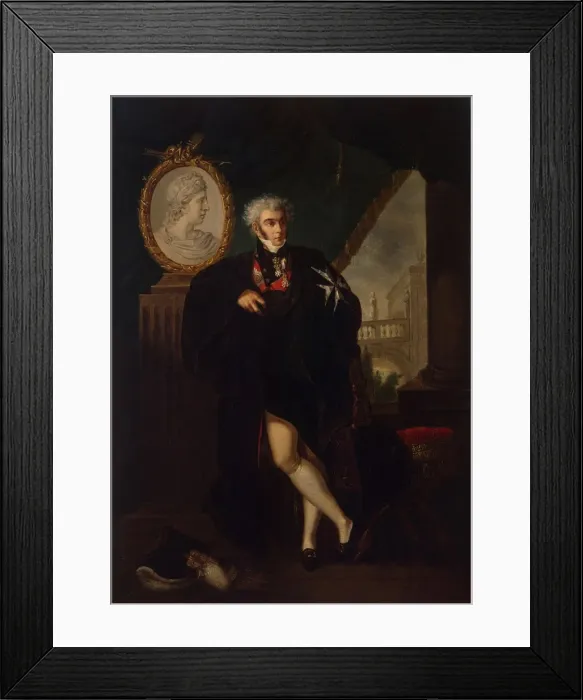 Framed Print : Portrait of Dmitry Lvovich Naryshkin (1758-1838), Early 19th cen Artist: Guttenbrunn, Ludwig (1750-1819) Framed Print : Portrait of Dmitry Lvovich Naryshkin (1758-1838), Early 19th cen Artist: Guttenbrunn, Ludwig (1750-1819)