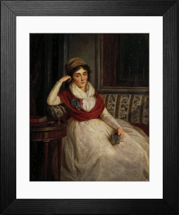 Framed Print : Portrait of Princess Ekaterina Ilyinichna Golenishcheva-Kutuzova (1754-1824), 1797. Artist: Guttenbrunn, Ludwig (1750-1819) Framed Print : Portrait of Princess Ekaterina Ilyinichna Golenishcheva-Kutuzova (1754-1824), 1797. Artist: Guttenbrunn, Ludwig (1750-1819)