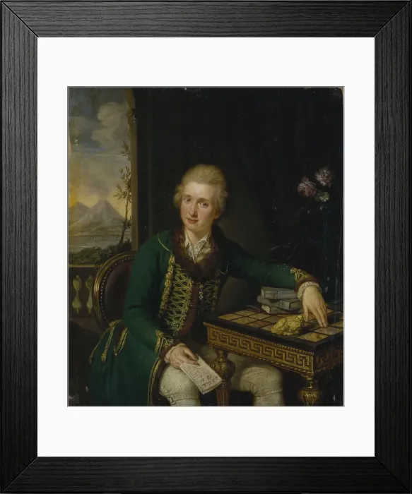 Framed Print : Portrait of Count Michael Johann von der Borch (1751-1810). Artist: Guttenbrunn, Ludwig (1750-1819) Framed Print : Portrait of Count Michael Johann von der Borch (1751-1810). Artist: Guttenbrunn, Ludwig (1750-1819)