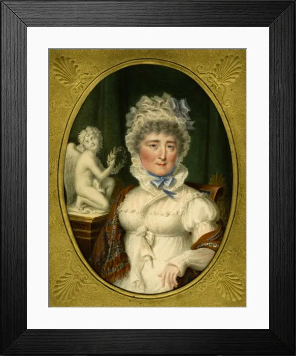 Framed Print : Portrait of Princess Elzbieta Izabela Lubomirska (nee Countess Czartoryska) (1736-1816), 1816. Artist: Hummel, Carl (1769-1840) Framed Print : Portrait of Princess Elzbieta Izabela Lubomirska (nee Countess Czartoryska) (1736-1816), 1816. Artist: Hummel, Carl (1769-1840)