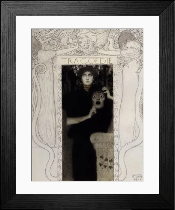 Framed Print : Tragedy, 1897. Artist: Klimt, Gustav (1862-1918) Framed Print : Tragedy, 1897. Artist: Klimt, Gustav (1862-1918)