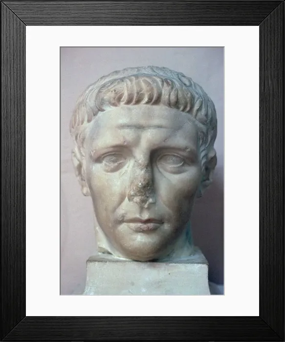 Framed Print : Head of the Roman emperor Claudius, 1st century Framed Print : Head of the Roman emperor Claudius, 1st century