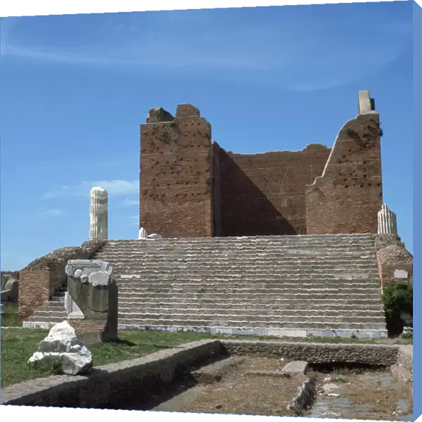 The remains of the Capitol of Ostia, Romes port, 2nd century