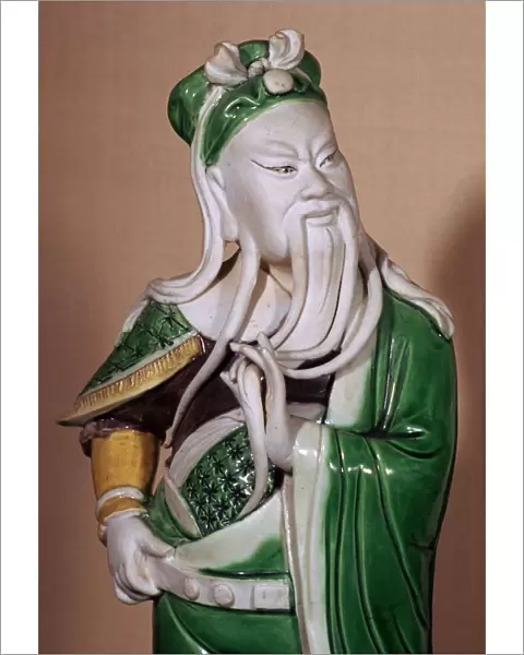 Chinese statuette of the god Kuan-ti, 17th century