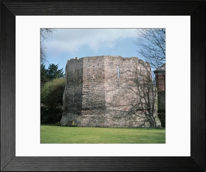 Framed Print : A Roman multangular tower, 3rd century Framed Print : A Roman multangular tower, 3rd century
