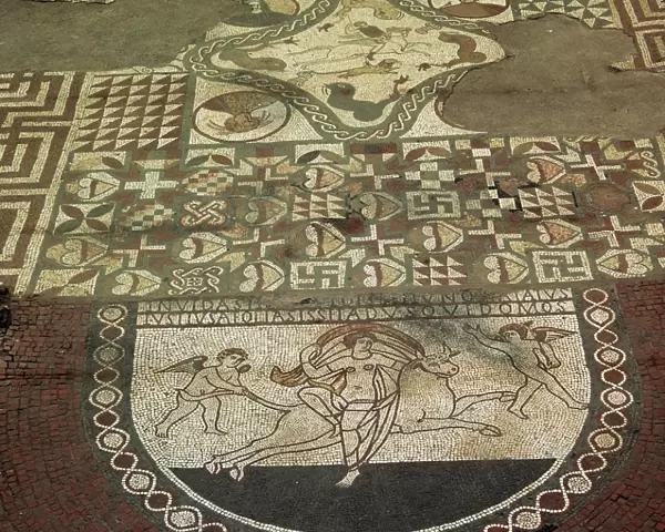 Mosaic pavement of a Roman villa, 2nd century