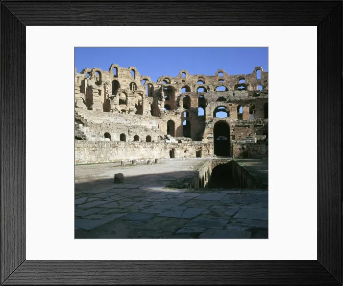 Framed Print : View of the interior of a Roman colosseum, 2nd century Framed Print : View of the interior of a Roman colosseum, 2nd century