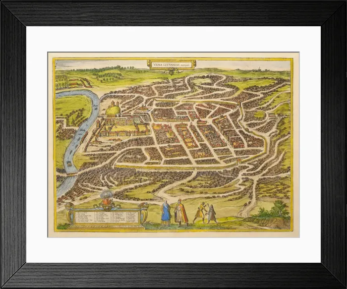 Framed Print : Vilnius (from Urbium praecipuarum mundi theatrum quintum by Georg Braun), 1580s. Artist: Hogenberg, Frans (1535-1590) Framed Print : Vilnius (from Urbium praecipuarum mundi theatrum quintum by Georg Braun), 1580s. Artist: Hogenberg, Frans (1535-1590)