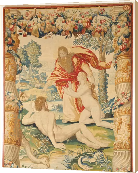 Adam and Eve (Tapestry), c. 1650-1660. Artist: Leyniers Workshop (active Mid of 17th cen. )