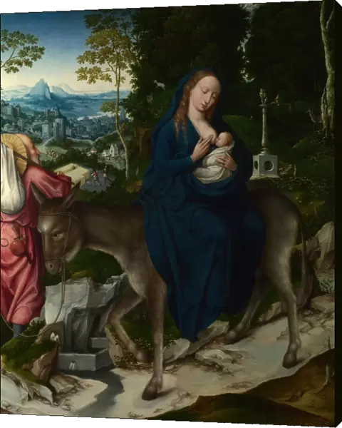 The Flight into Egypt. Panel from an Altarpiece, ca 1515. Artist: Master of 1518, (Workshop)