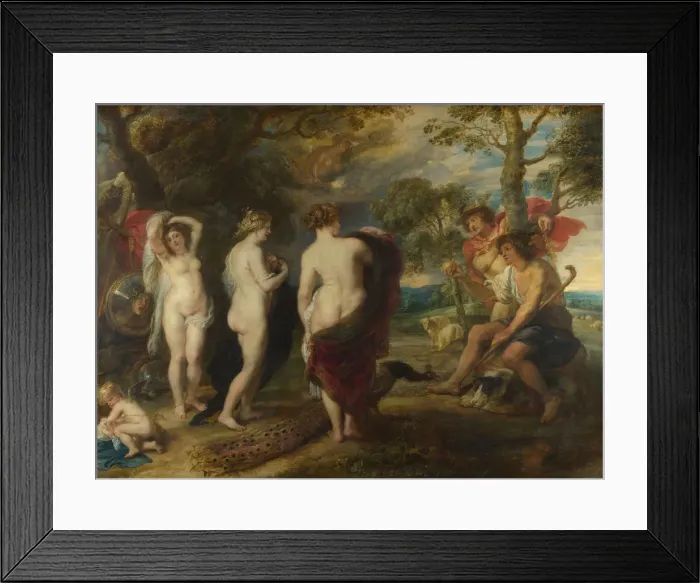 Framed Print : The Judgement of Paris, c. 1635. Artist: Rubens, Pieter Paul (1577-1640) Framed Print : The Judgement of Paris, c. 1635. Artist: Rubens, Pieter Paul (1577-1640)