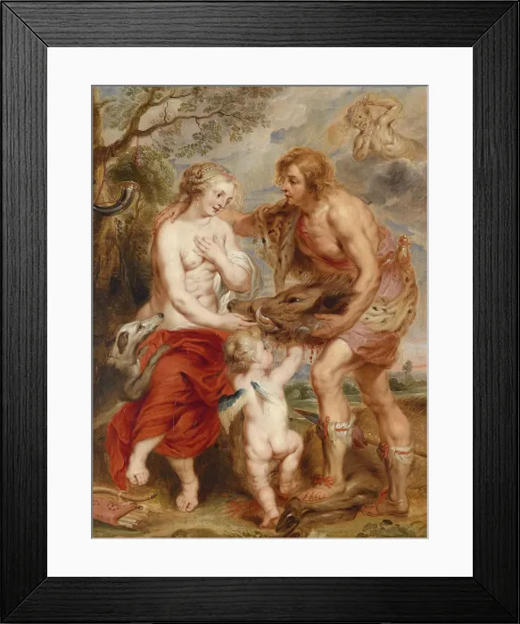 Framed Print : Meleager offering the Calydon boars head to Atalanta. Artist: Rubens, Pieter Paul (1577-1640) Framed Print : Meleager offering the Calydon boars head to Atalanta. Artist: Rubens, Pieter Paul (1577-1640)