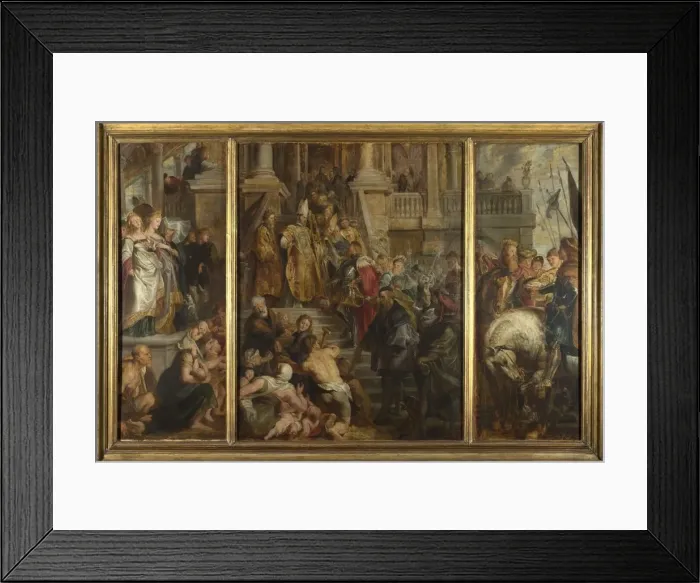 Framed Print : Sketch for High Altarpiece, St Bavo, Ghent, 1612. Artist: Rubens, Pieter Paul (1577-1640) Framed Print : Sketch for High Altarpiece, St Bavo, Ghent, 1612. Artist: Rubens, Pieter Paul (1577-1640)