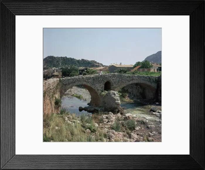 Framed Print : A Roman bridge in Majorca, 2nd century Framed Print : A Roman bridge in Majorca, 2nd century