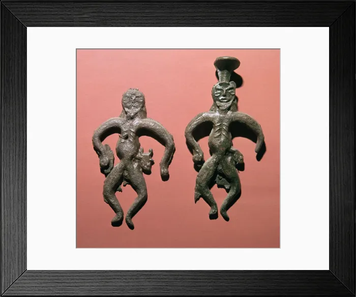 Framed Print : Bronze figures from the steppe-lands of Russia Framed Print : Bronze figures from the steppe-lands of Russia