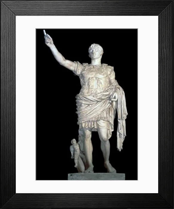 Framed Print : Statue of the Emperor Augustus, 2nd century Framed Print : Statue of the Emperor Augustus, 2nd century