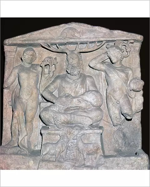 Relief showing the Celtic god Cernunnos