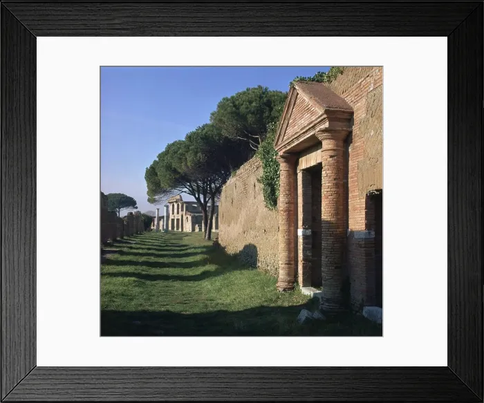Framed Print : A street in the Roman port of Ostia Framed Print : A street in the Roman port of Ostia