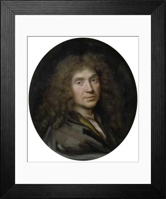 Framed Print : Portrait of the author Moliere (1622-1673), ca 1658. Artist: Mignard, Pierre (1612-1695) Framed Print : Portrait of the author Moliere (1622-1673), ca 1658. Artist: Mignard, Pierre (1612-1695)