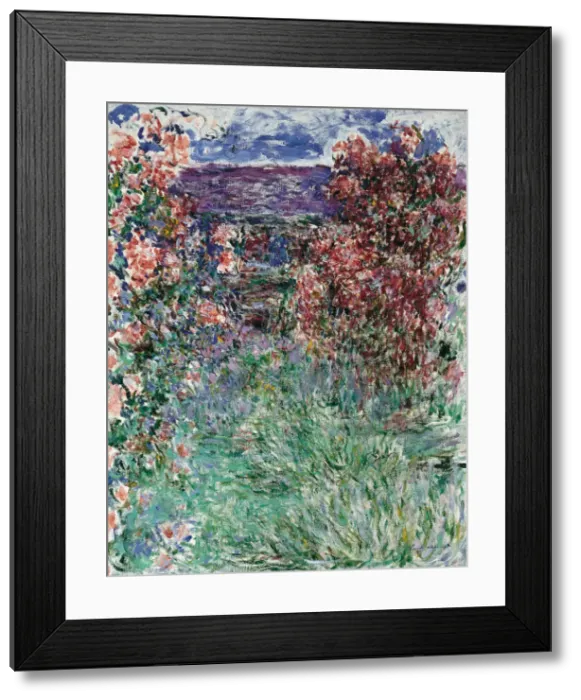 Framed Print : The House among the Roses, 1925. Artist: Monet, Claude (1840-1926) Framed Print : The House among the Roses, 1925. Artist: Monet, Claude (1840-1926)
