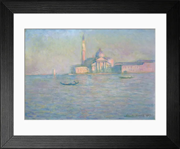 Framed Print : The Church of San Giorgio Maggiore, Venice, 1908. Artist: Monet, Claude (1840-1926)