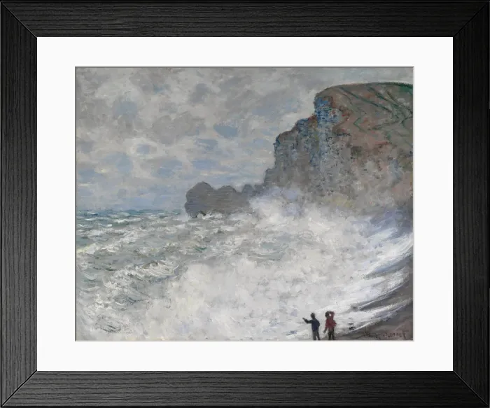 Framed Print : Rough weather at Etretat, 1883. Artist: Monet, Claude (1840-1926) Framed Print : Rough weather at Etretat, 1883. Artist: Monet, Claude (1840-1926)