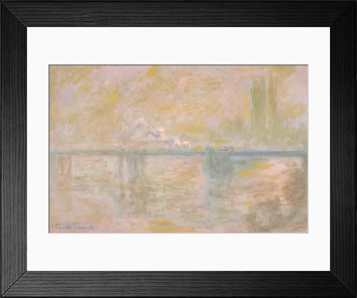 Framed Print : Charing-Cross Bridge in London, c. 1902. Artist: Monet, Claude (1840-1926) Framed Print : Charing-Cross Bridge in London, c. 1902. Artist: Monet, Claude (1840-1926)